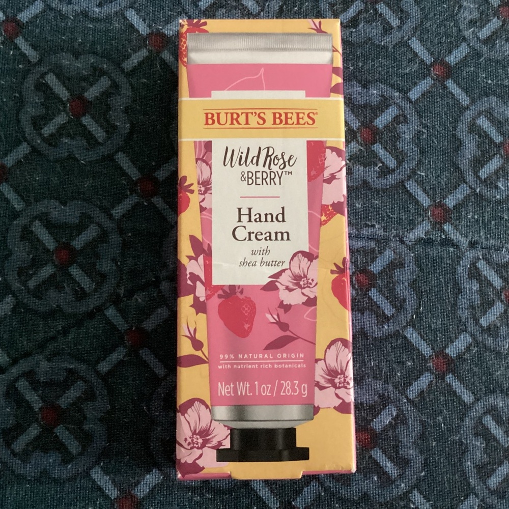 Burt’s Bees Wild Rose & Berry Hand Cream with Shea Butter 1 oz/28.3 g